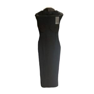 Zara Black sheer long dress size medium